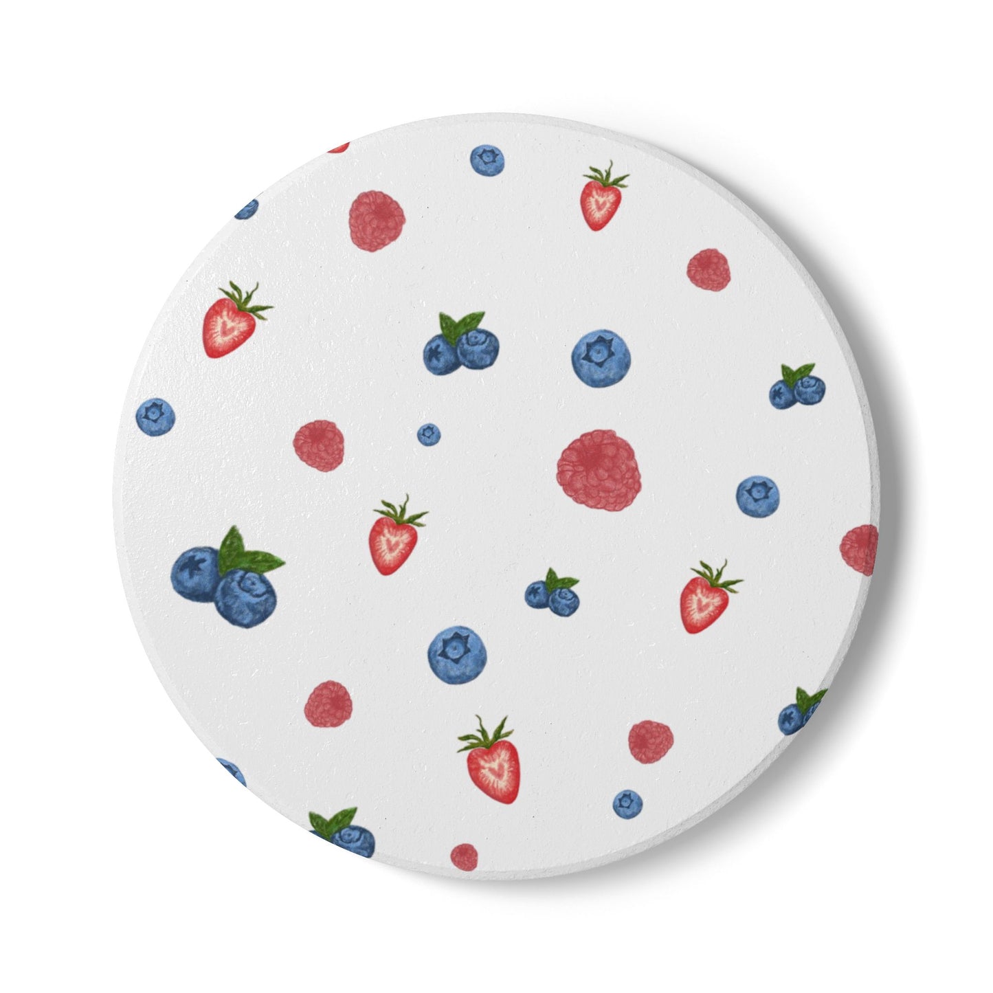 Berry ceramic coaster