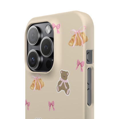 Bow beige case