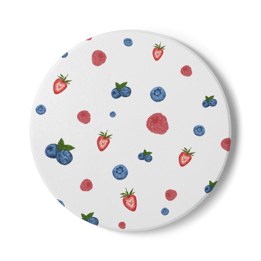 Berry ceramic coaster
