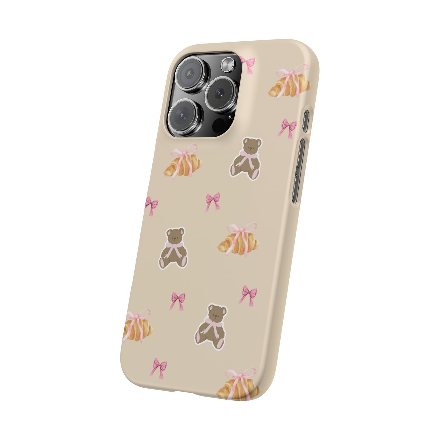 Bow beige case