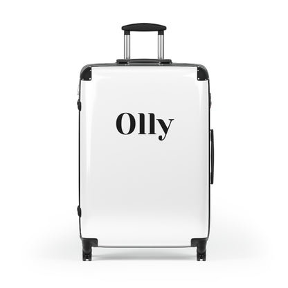 Olly white luggage