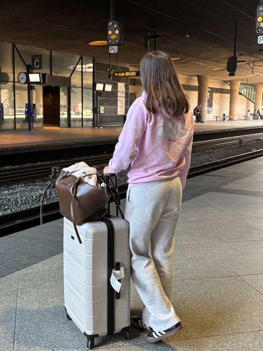 Lounge club pink hoodie