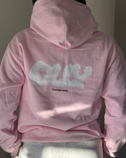 Lounge club pink hoodie